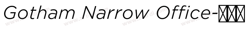Gotham Narrow Office字体转换